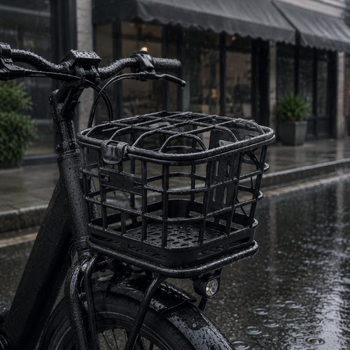 Front bike basket rounded - front,