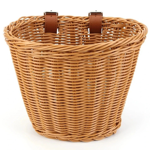 Hand woven bicycle basket - hand,