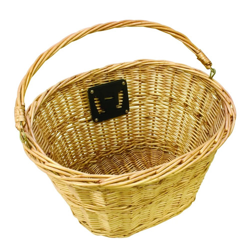 Wicker bike basket oval quick - wicker,