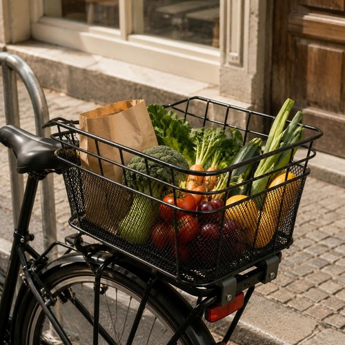 Rear bike basket heavy duty - rear,