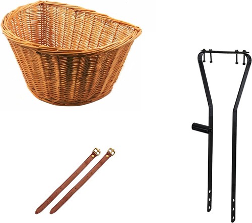 Wicker bike basket - wicker,