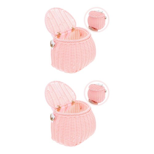 Waterproof pink bike basket - waterproof,