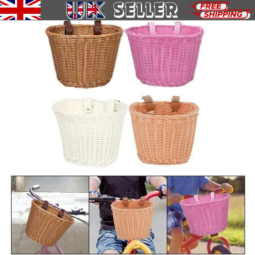Hand woven bicycle basket - hand,