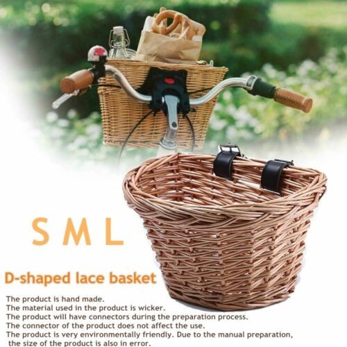 Retro bike basket - retro, woven