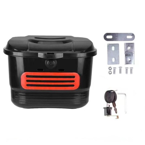 Front bike basket with - front, lid