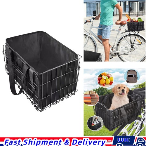 Metal rear bicycle bike - bike, basket