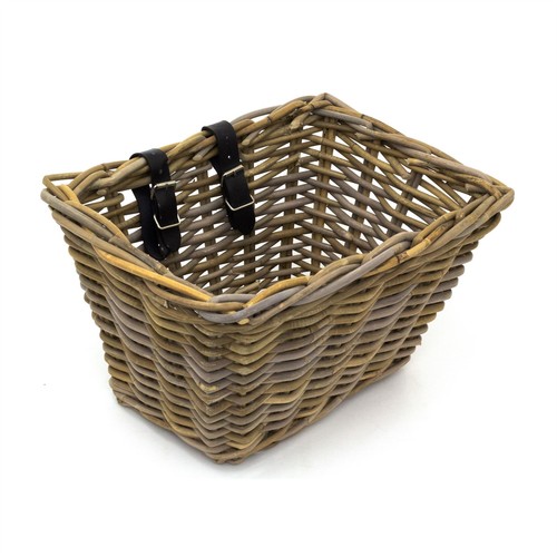 Wicker bicycle basket with - wicker,