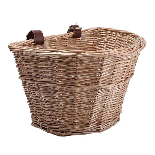 Wicker front handlebar bike - wicker,