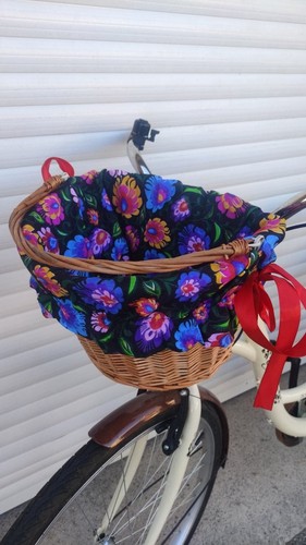 Fabric liner bike wicker - fabric,
