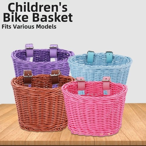 Hand woven bicycle basket - hand,