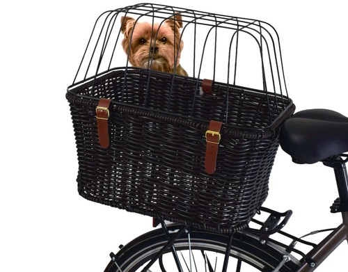 Large bike pet basket brown - pet,