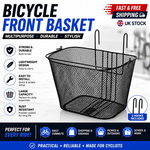 Detachable metal bike - detachable, basket