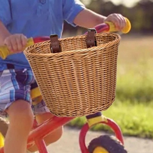 Retro bike basket wicker - bike,